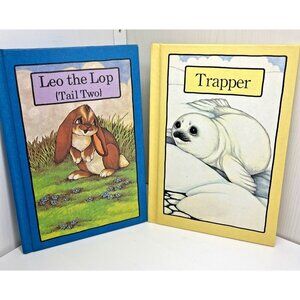 Vtge Serendipity Hardcover Books Leo The Lop Tail & Two Trapper Stephen Cosgrove